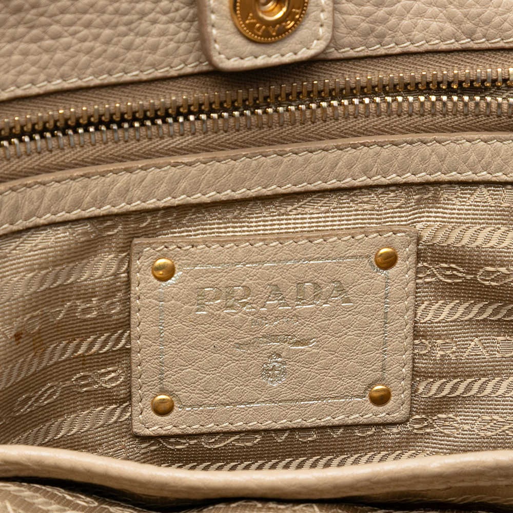 Pre-Loved Prada Vitello Daino Side Zip Shopper Tote - Picture 5 of 6